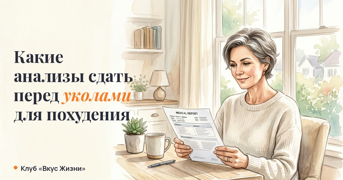 Какие анализы сдать перед уколами для похудения